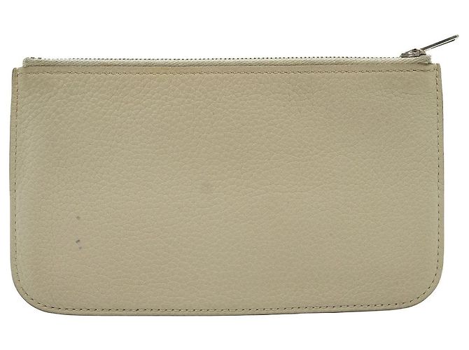 Hermès Dogon Duo Nata GM Togo Geldbörse Weiß - Ansicht 15