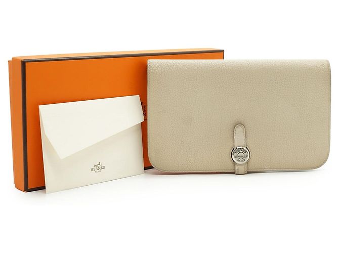 Hermès Cartera Dogon Duo Nata GM Togo - vista 18