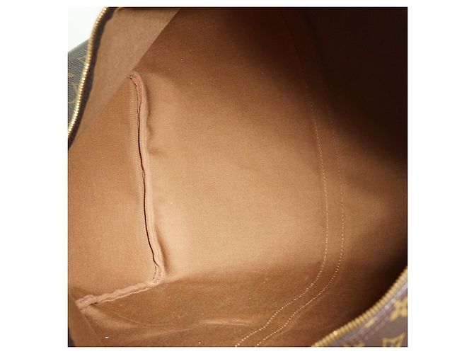 Louis Vuitton Monogram Keepall 60 Marron Toile Cuir - vue 13