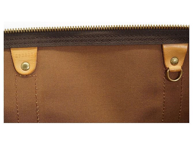 Louis Vuitton Monogram Keepall 60 Marron Toile Cuir - vue 14