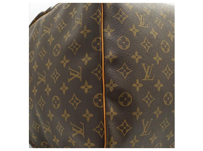 Louis Vuitton Monogram Keepall 60 Marron Toile Cuir - vue 6