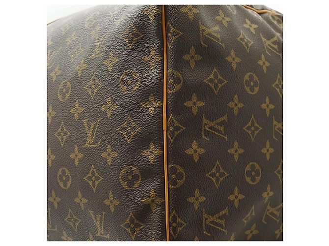 Louis Vuitton Monogram Keepall 60 Marron Toile Cuir - vue 7
