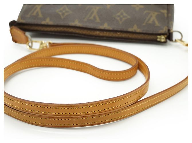 Louis Vuitton Monogram Pochette Accessoires Long Strap Brown - view 10