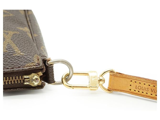 Louis Vuitton Monogram Pochette Accessoires Long Strap Brown - view 11