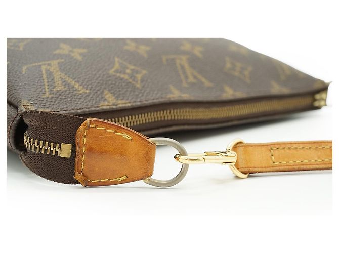 Louis Vuitton Monogram Pochette Accessoires Long Strap Brown - view 13