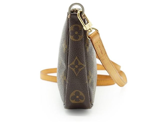 Louis Vuitton Monogram Pochette Accessoires Long Strap Brown - view 4