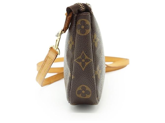 Louis Vuitton Monogram Pochette Accessoires Long Strap Brown - view 5