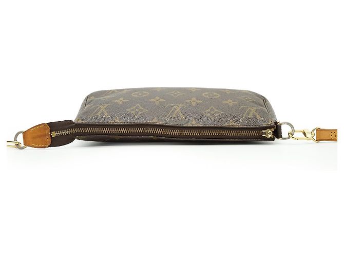 Louis Vuitton Monogram Pochette Accessoires Long Strap Brown - view 9