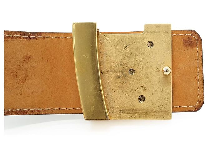 Louis Vuitton Cinto Monogram LV Initiales 85/34 Marrom - vista 12
