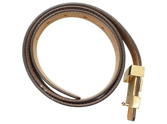 Louis Vuitton Cinto Monogram LV Initiales 85/34 Marrom - vista 13