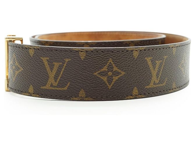 Louis Vuitton Cinto Monogram LV Initiales 85/34 Marrom - vista 3
