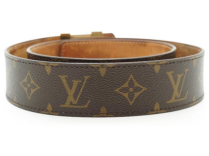 Louis Vuitton Cinto Monogram LV Initiales 85/34 Marrom - vista 4