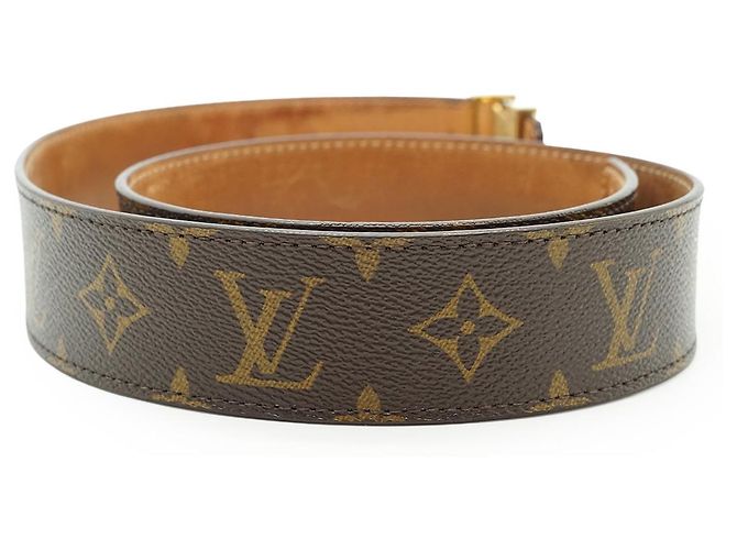 Louis Vuitton Cinto Monogram LV Initiales 85/34 Marrom - vista 5