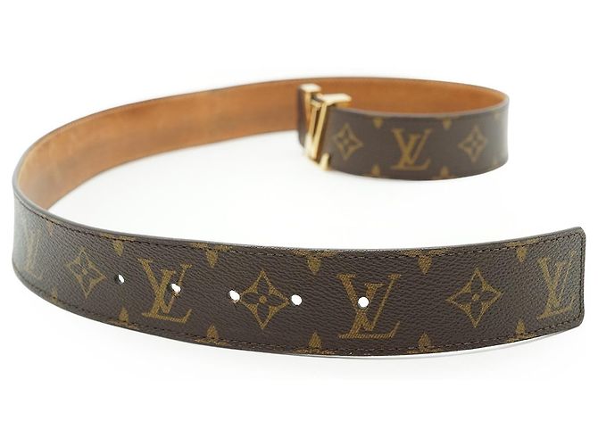 Louis Vuitton Cinto Monogram LV Initiales 85/34 Marrom - vista 6
