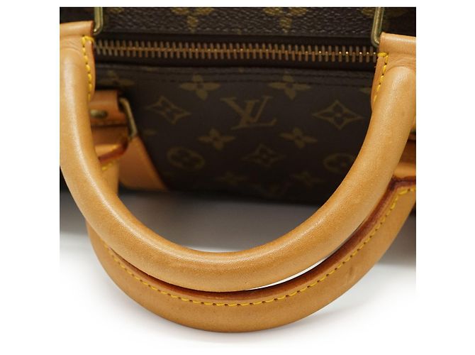 Louis Vuitton Monogram Keepall 60 Marron Toile et Cuir - vue 10