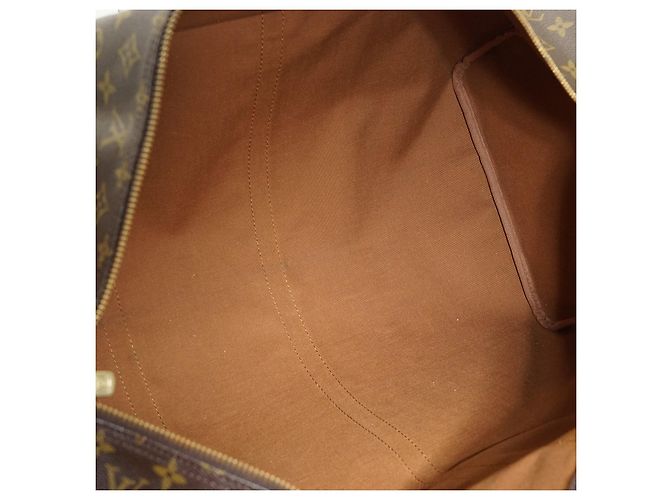 Louis Vuitton Monogram Keepall 60 Marron Toile et Cuir - vue 12