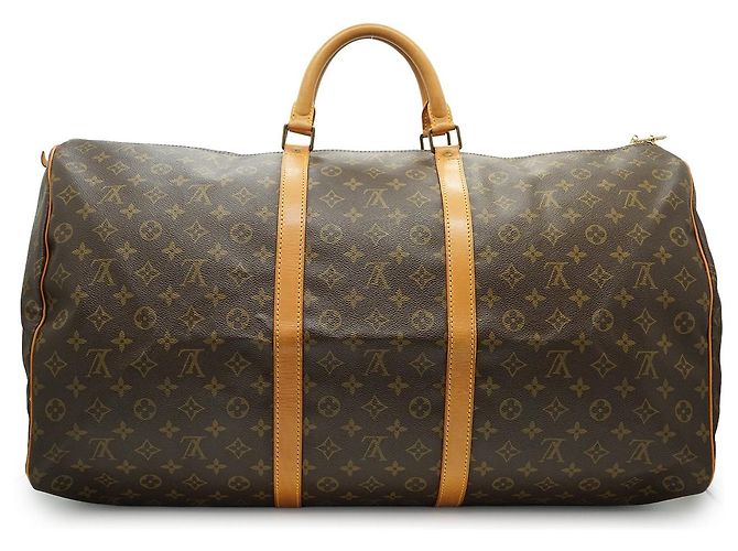Louis Vuitton Monogram Keepall 60 Marron Toile et Cuir - vue 2