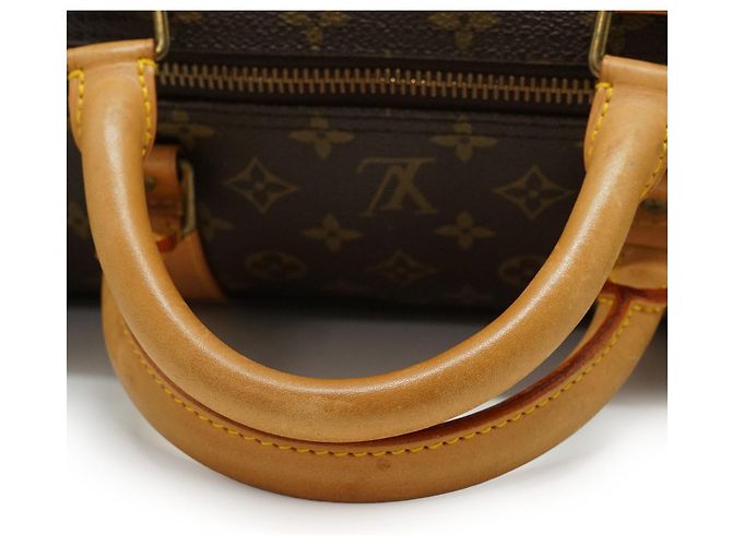 Louis Vuitton Monogram Keepall 60 Marron Toile et Cuir - vue 9