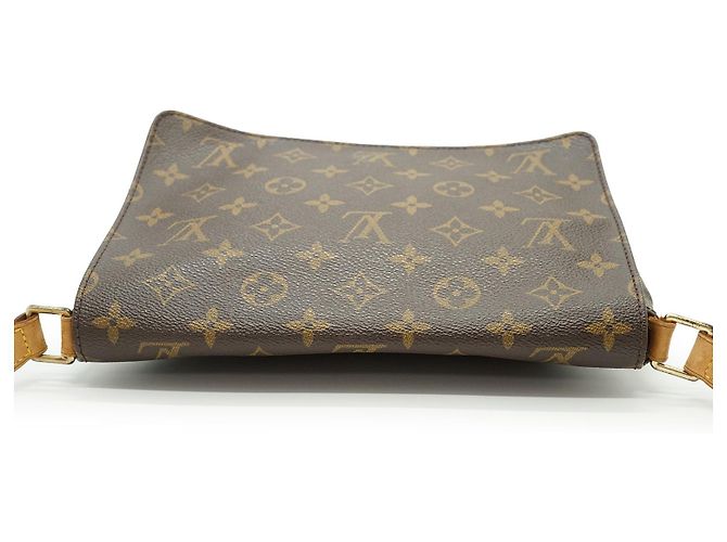 Louis Vuitton Monogram Musette Tango Brown Mustard - view 8