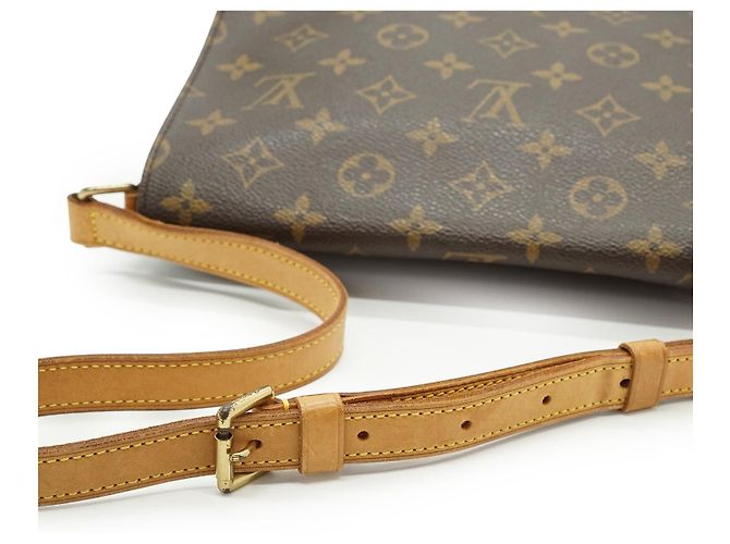 Louis Vuitton Monogram Musette Tango Brown Mustard - view 9