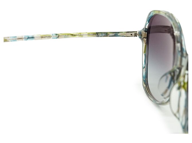 Chanel Gafas de sol CC montura carey Azul Verde - vista 4