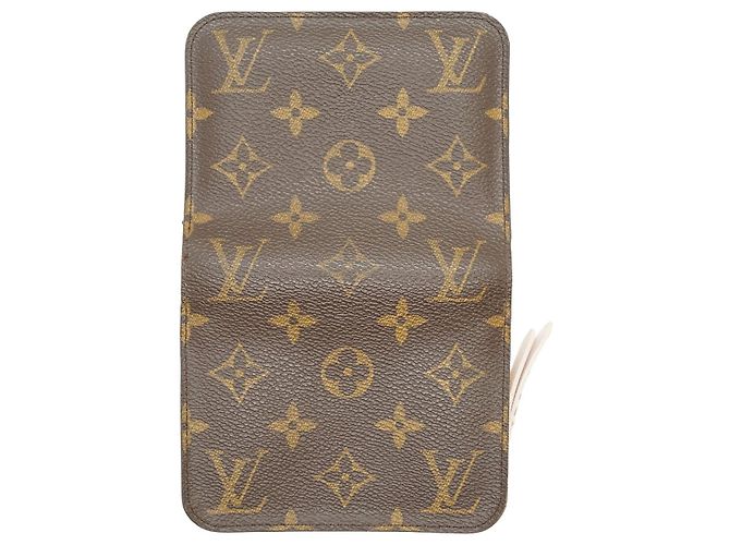 Louis Vuitton Monogram Porte Monnaie Insolite Compact Wallet Marrom Rosa - vista 10