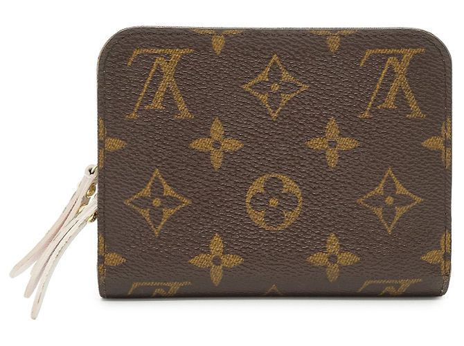 Louis Vuitton Monogram Porte Monnaie Insolite Compact Wallet Marrom Rosa - vista 2