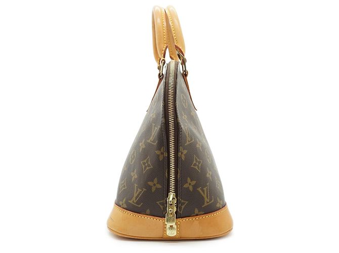 Louis Vuitton Monogram Alma PM Marrón Lona y Cuero Castaño - vista 3