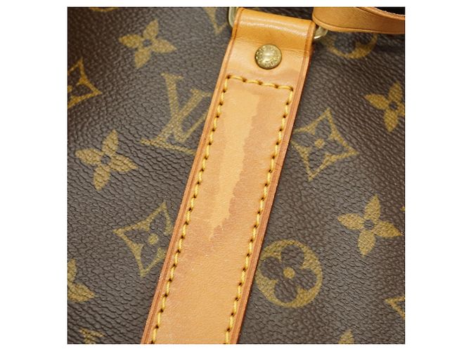 Louis Vuitton Monogram Keepall 45 Marrón Lona y Cuero Castaño - vista 12