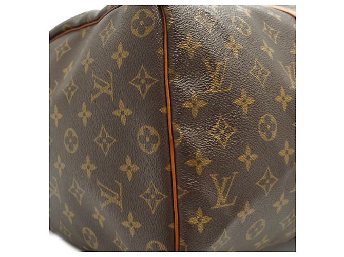Louis Vuitton Monogram Keepall 45 Marrón Lona y Cuero Castaño - vista 6