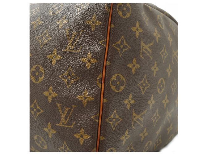 Louis Vuitton Monogram Keepall 45 Marrón Lona y Cuero Castaño - vista 7