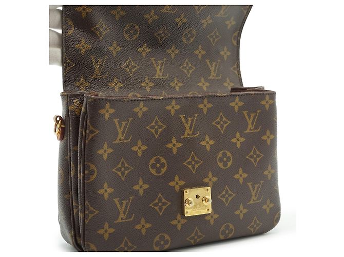 Louis Vuitton Monogram Pochette Metis MM Castaño - vista 10