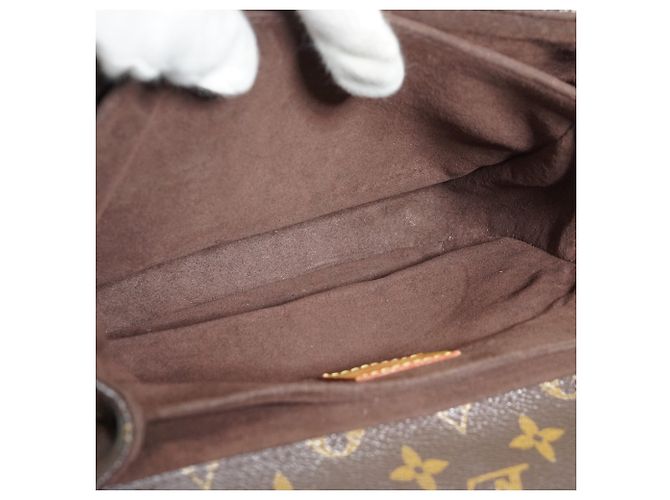 Louis Vuitton Monogram Pochette Metis MM Castaño - vista 12