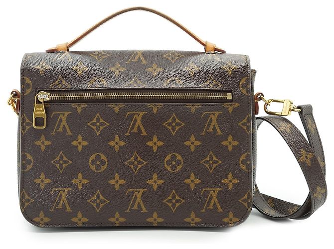 Louis Vuitton Monogram Pochette Metis MM Castaño - vista 2