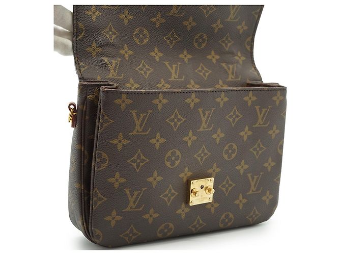 Louis Vuitton Monogram Pochette Metis MM Castaño - vista 10