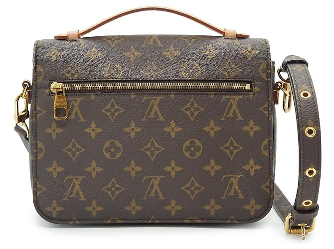 Louis Vuitton Monogram Pochette Metis MM Castaño - vista 2