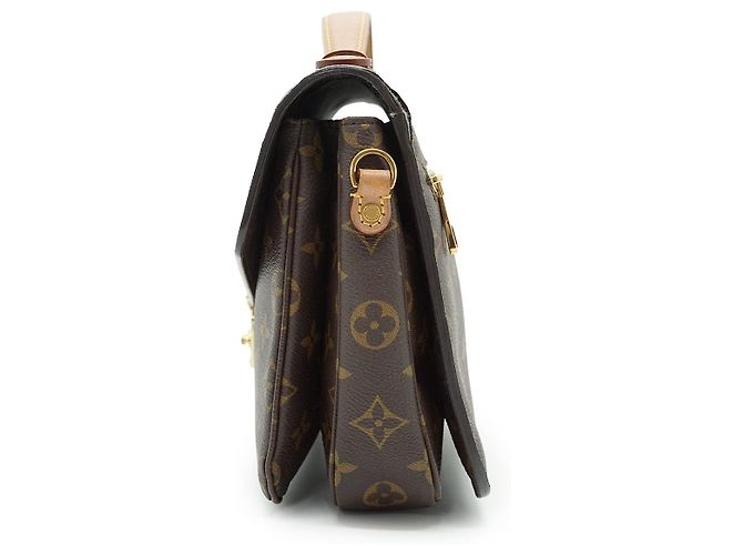 Louis Vuitton Monogram Pochette Metis MM Castaño - vista 5