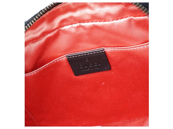 Gucci Borsa a tracolla Camera GG Marmont in velluto Nero Rosa - vista 13