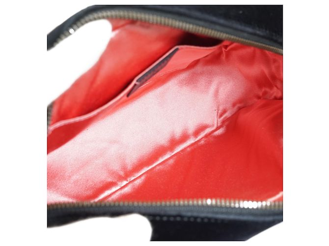 Gucci Borsa a tracolla Camera GG Marmont in velluto Nero Rosa - vista 14