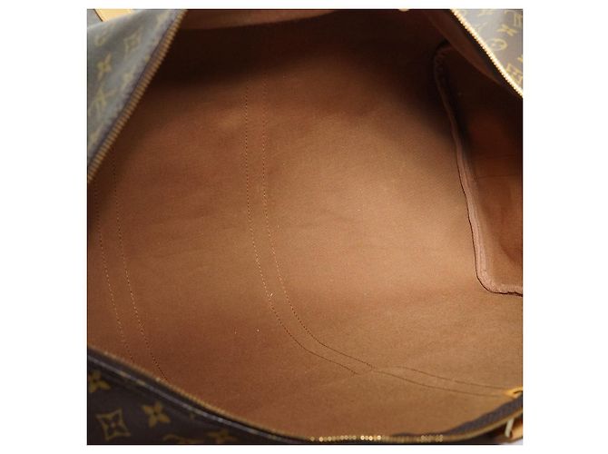 Louis Vuitton Monogram Keepall Bandouliere 60 Castaño - vista 15