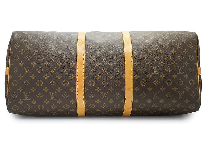 Louis Vuitton Monogram Keepall Bandouliere 60 Castaño - vista 6