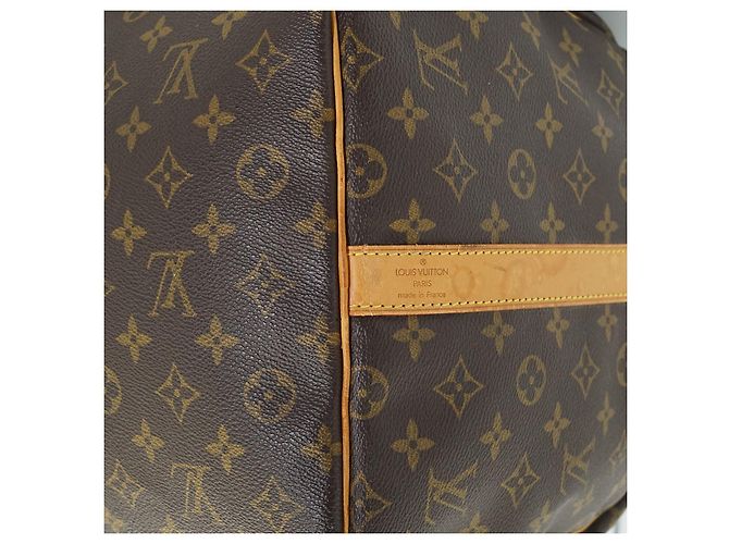 Louis Vuitton Monogram Keepall Bandouliere 60 Castaño - vista 7