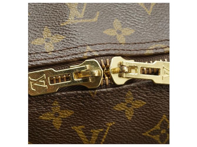 Louis Vuitton Monogram Keepall Bandouliere 60 Castaño - vista 11