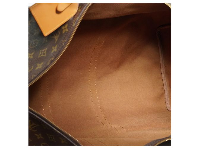Louis Vuitton Monogram Keepall Bandouliere 60 Castaño - vista 12