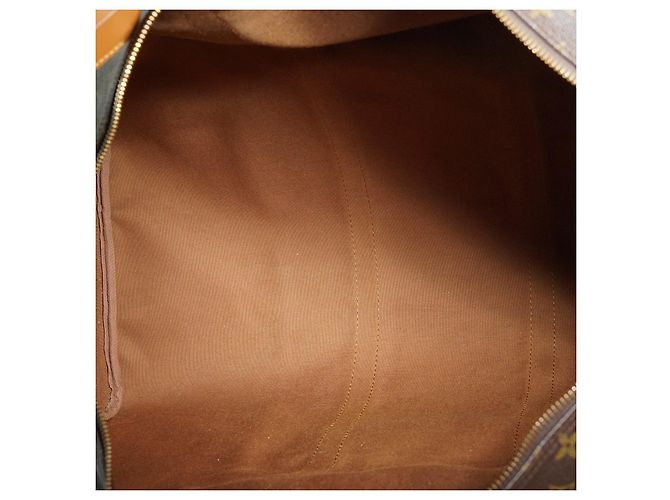 Louis Vuitton Monogram Keepall Bandouliere 60 Castaño - vista 13