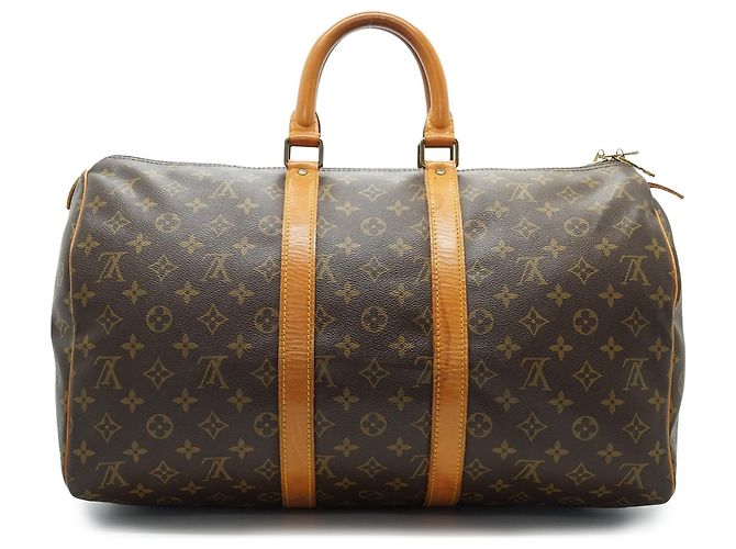 Louis Vuitton Vintage Monogram Keepall 45 Marron - vue 2