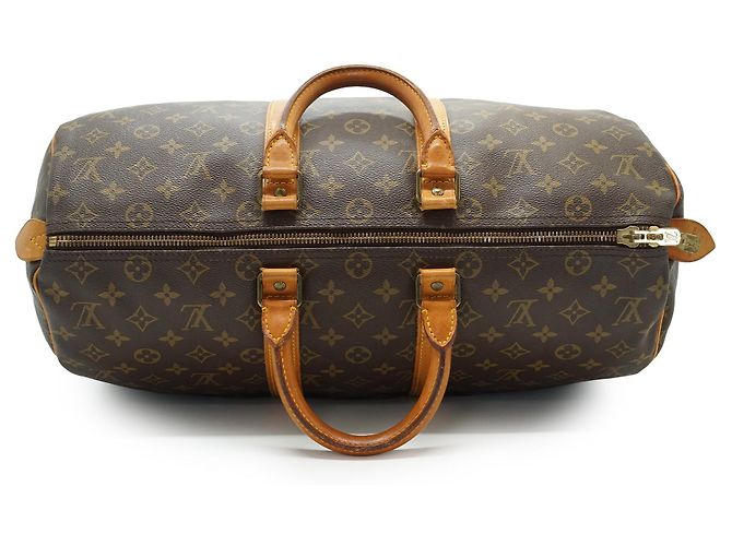 Louis Vuitton Vintage Monogram Keepall 45 Marron - vue 8