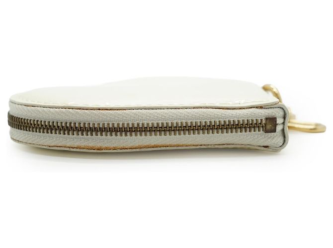 Louis Vuitton Monogram Vernis Porte Monnaie Coeur Branco Dourado - vista 3