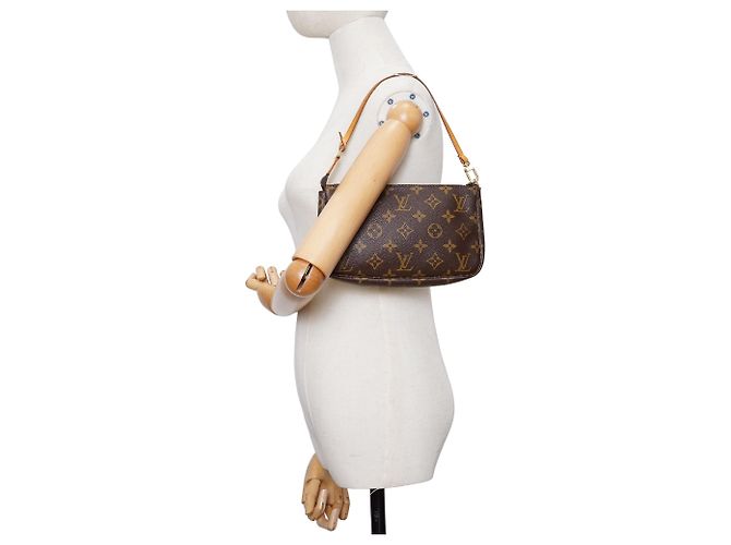 Louis Vuitton Monogram Pochette Accessoires Marrone - vista 15