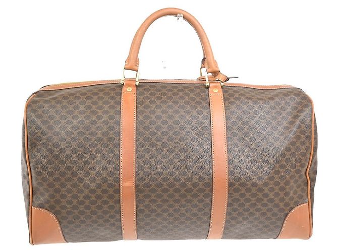 Céline Celine Vintage Duffle Canvas and Leather Braun - Ansicht 2